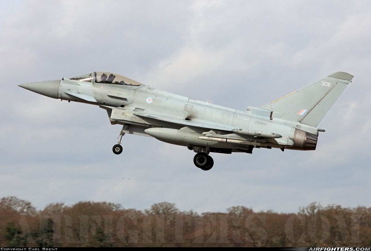 UK - Air Force Eurofighter Typhoon FGR4 ZK306 at Coningsby (EGXC), UK