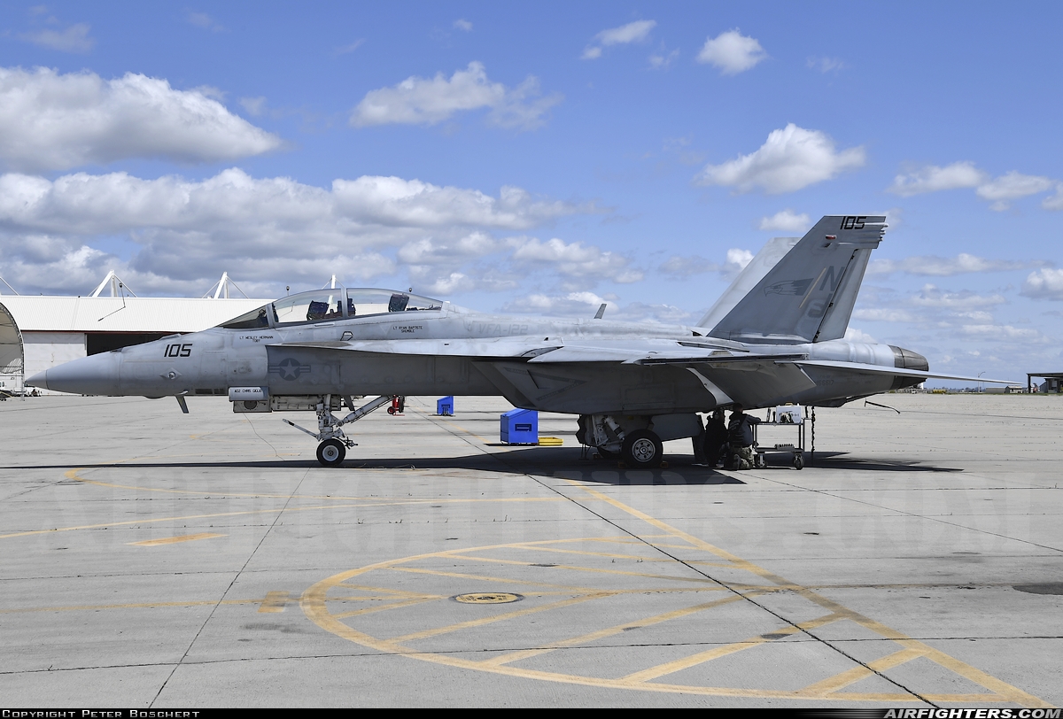USA - Navy Boeing F/A-18F Super Hornet 166617 at Lemoore - NAS / Reeves Field (NLC), USA