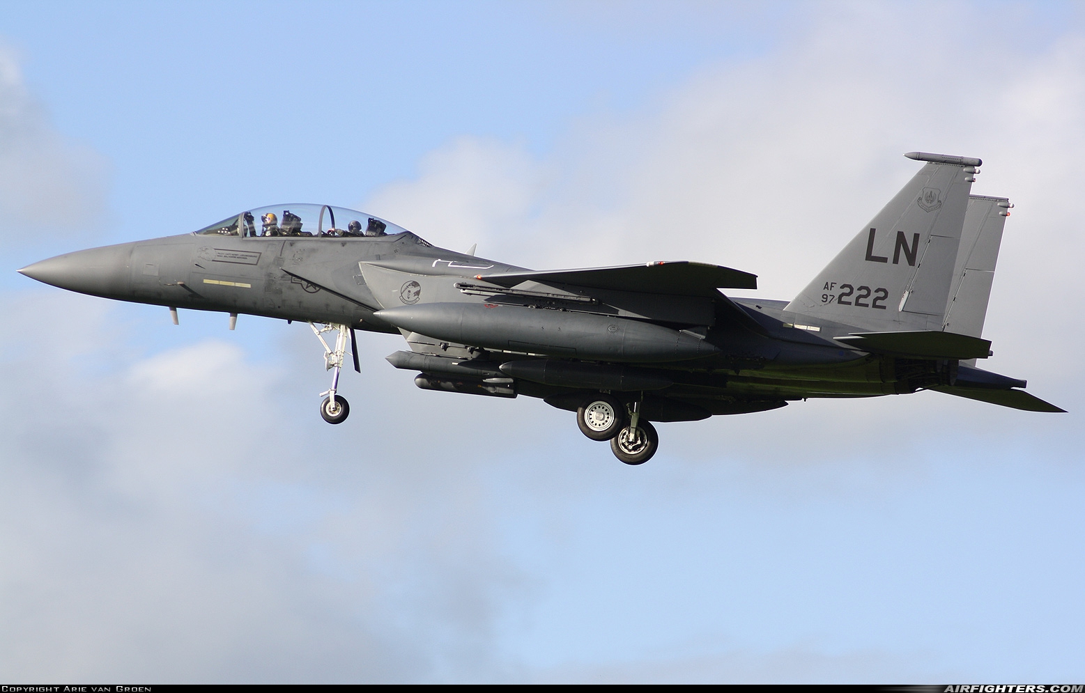 USA - Air Force McDonnell Douglas F-15E Strike Eagle 97-0222 at Leeuwarden (LWR / EHLW), Netherlands
