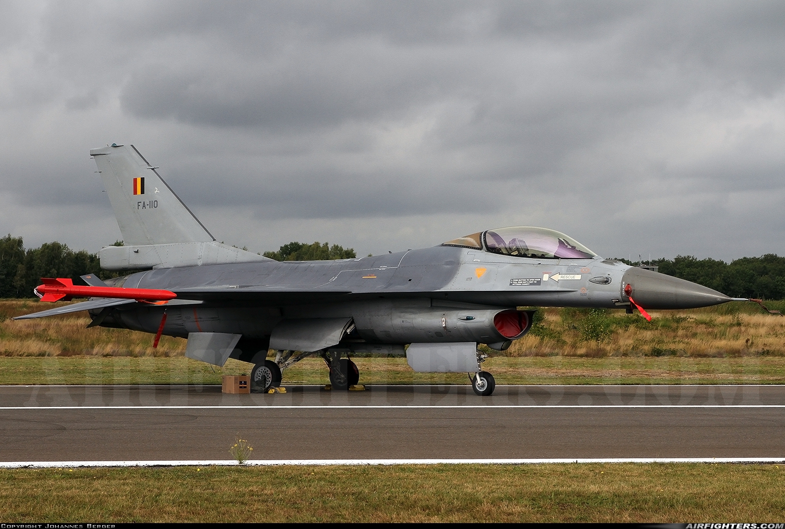 Belgium - Air Force General Dynamics F-16AM Fighting Falcon FA-110 at Kleine Brogel (EBBL), Belgium