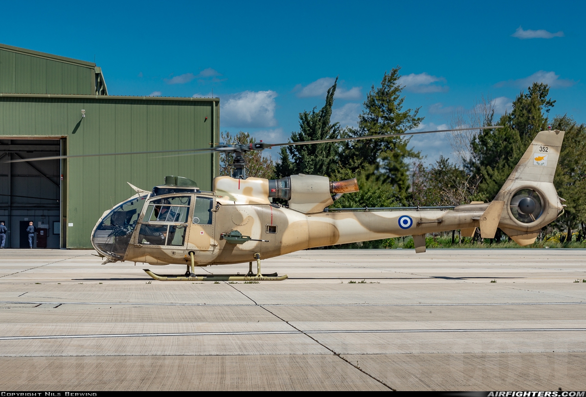 Cyprus - Air Force Aerospatiale SA-342L1 Gazelle 352 at Paphos [LCPH / PFO], Cyprus