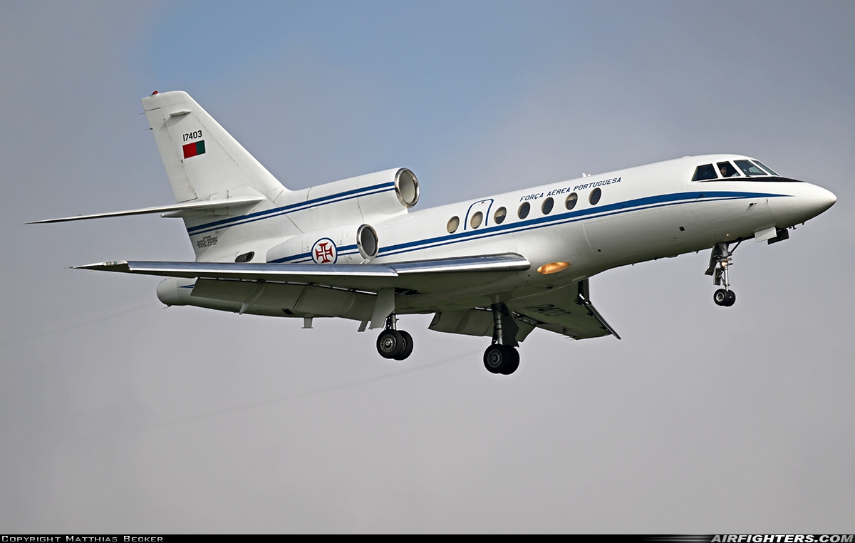 Portugal - Air Force Dassault Falcon 50 17403 at Ramstein (- Landstuhl) (RMS / ETAR), Germany