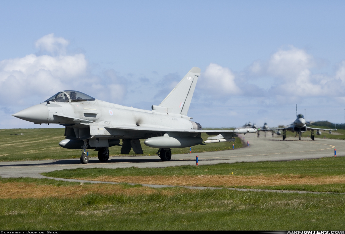UK - Air Force Eurofighter Typhoon FGR4 ZK439 at Lossiemouth (LMO / EGQS), UK