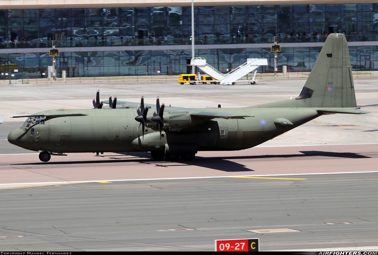 UK - Air Force Lockheed Martin Hercules C4 (C-130J-30 / L-382) ZH865 at Gibraltar - North Front (GIB / LXGB), Gibraltar