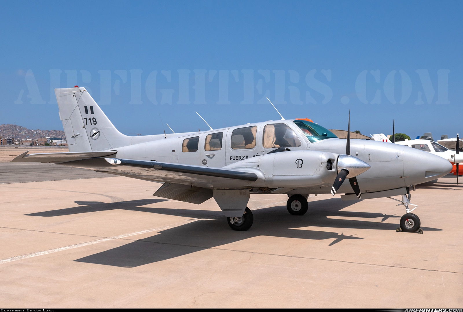 Peru - Air Force Beech 58 Baron 719 at Lima - Las Palmas (SPLP), Peru