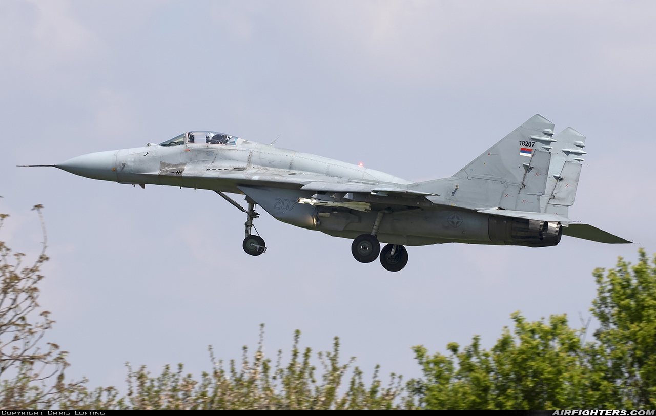 Serbia - Air Force Mikoyan-Gurevich MiG-29 (9.13) 18207 at Belgrade - Batajnica (BJY / LYBT), Serbia
