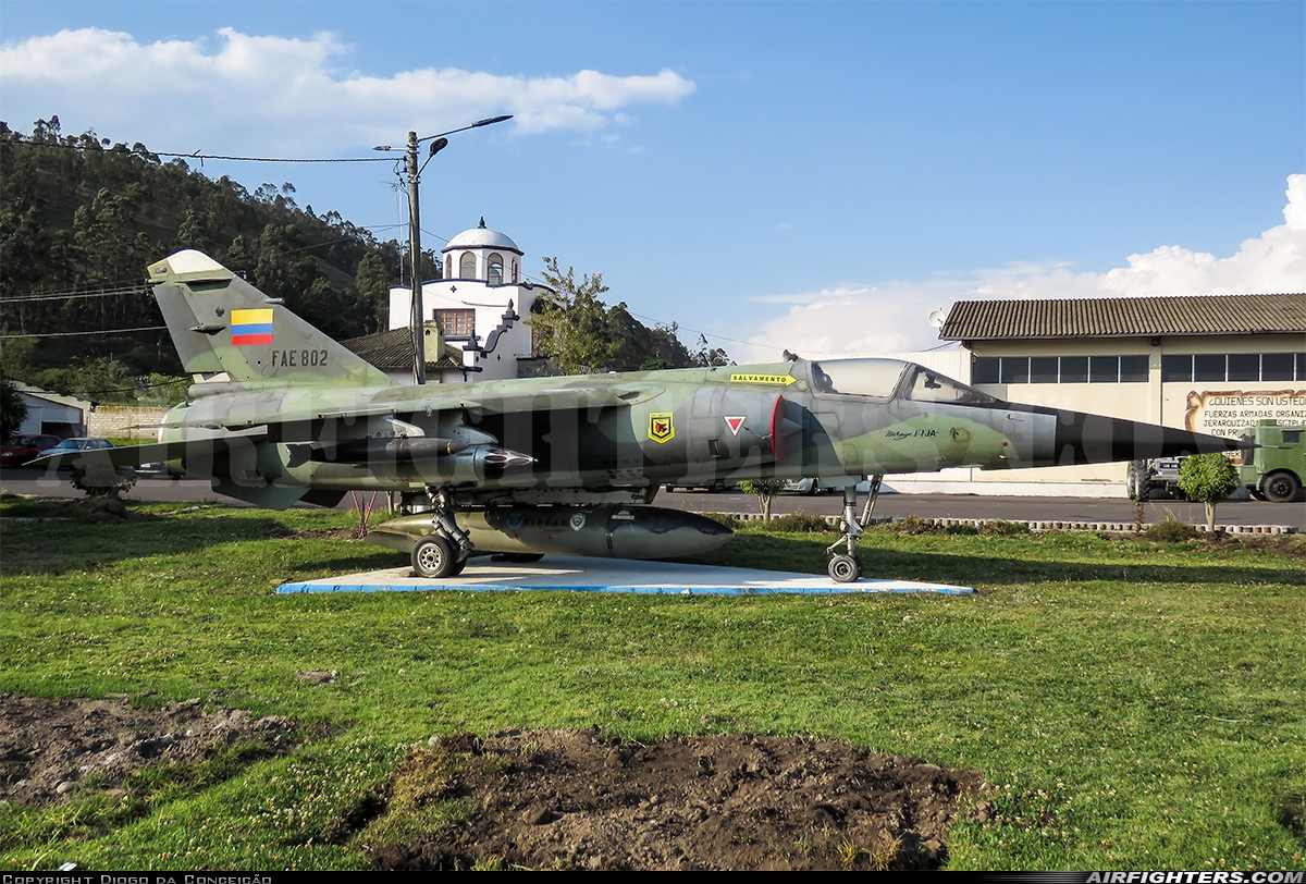 Ecuador - Air Force Dassault Mirage F1JA FAE-802 at Ambato - Chachoán (ATF / SEAM), Ecuador