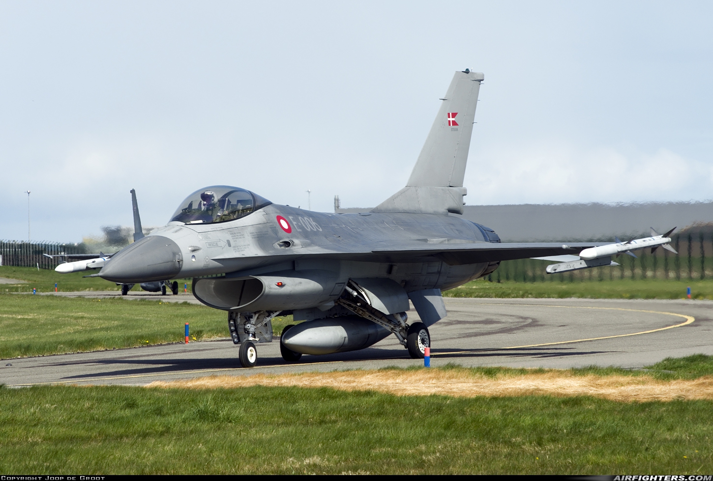 Denmark - Air Force General Dynamics F-16AM Fighting Falcon E-006 at Lossiemouth (LMO / EGQS), UK