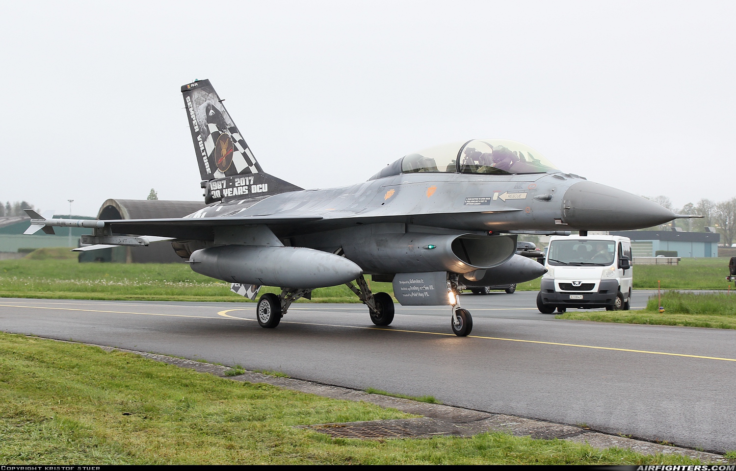 Belgium - Air Force General Dynamics F-16BM Fighting Falcon FB-24 at Florennes (EBFS), Belgium