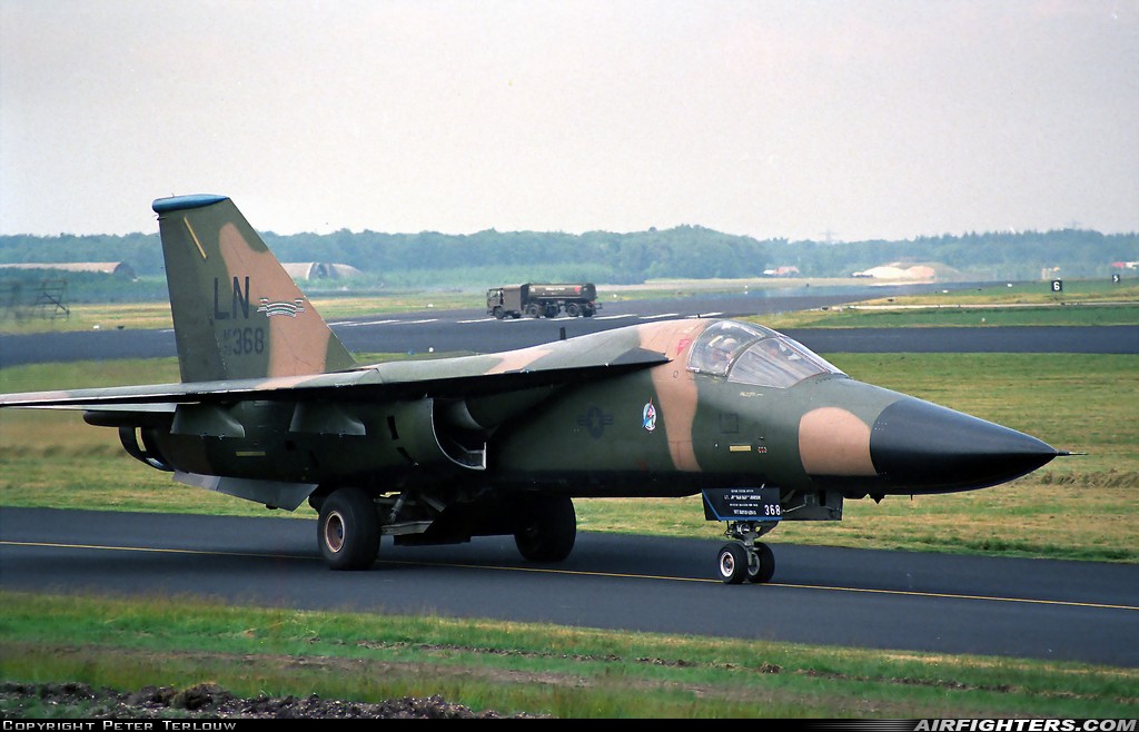 USA - Air Force General Dynamics F-111F Aardvark 70-2368 at Utrecht - Soesterberg (UTC / EHSB), Netherlands