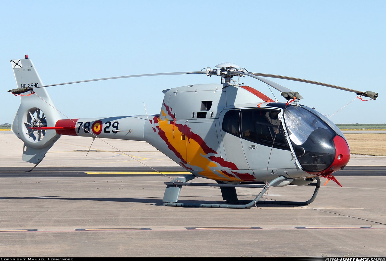 Spain - Air Force Eurocopter EC-120B Colibri HE.25-10 at Seville - Moron de la Frontera (OZP / LEMO), Spain