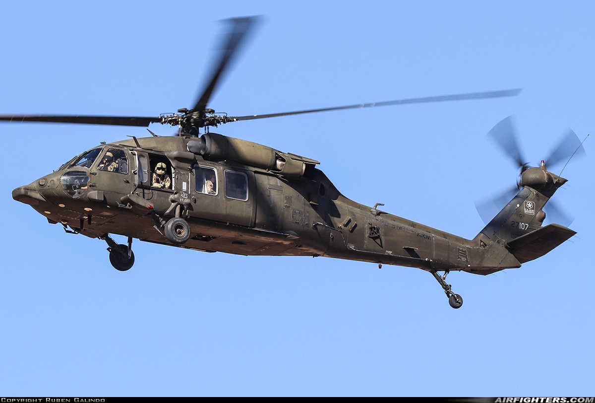 USA - Army Sikorsky UH-60L Black Hawk (S-70A) 06-27107 at Zaragoza (ZAZ / LEZG), Spain