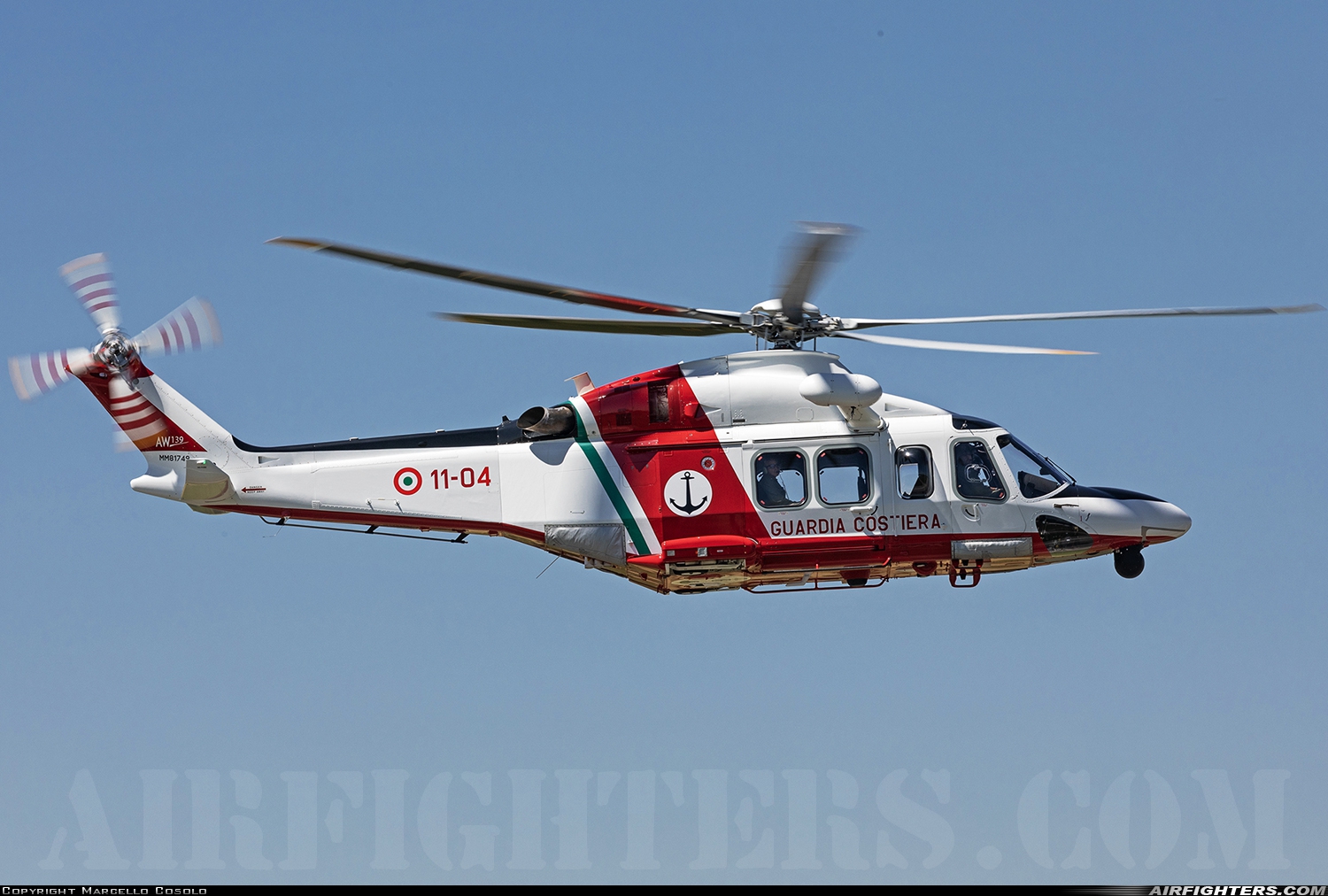 Italy - Guardia Costiera AgustaWestland AW139 MM81749 at Venegono (LILN), Italy