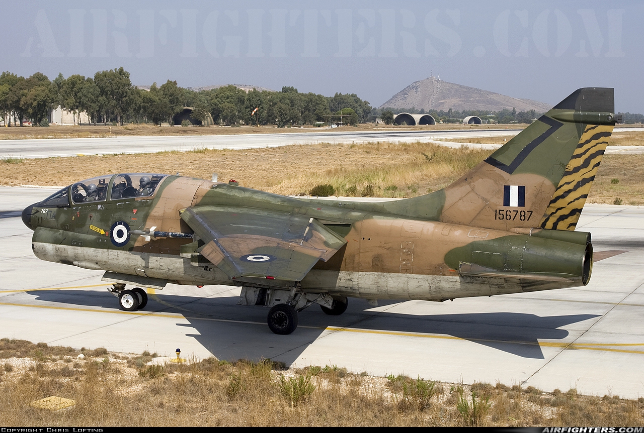Greece - Air Force LTV Aerospace TA-7C Corsair II 156787 at Araxos (GPA / LGRX), Greece
