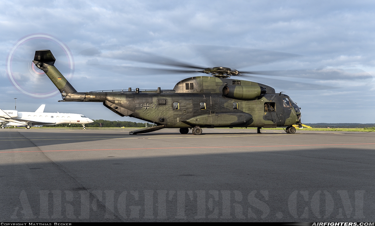 Germany - Army Sikorsky CH-53G (S-65) 84+43 at Saarbrucken (- Ensheim) (SCN / EDDR), Germany