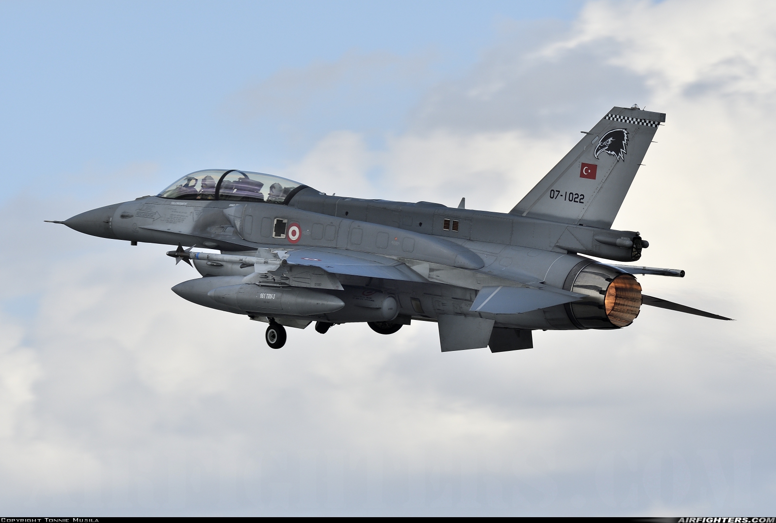 Türkiye - Air Force General Dynamics F-16D Fighting Falcon 07-1022 at Konya (KYA / LTAN), Türkiye