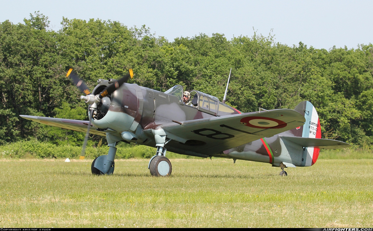 Private - The Fighter Collection Curtiss Hawk 75A-1 G-CCVH at La Ferte - Alais (LFFQ), France