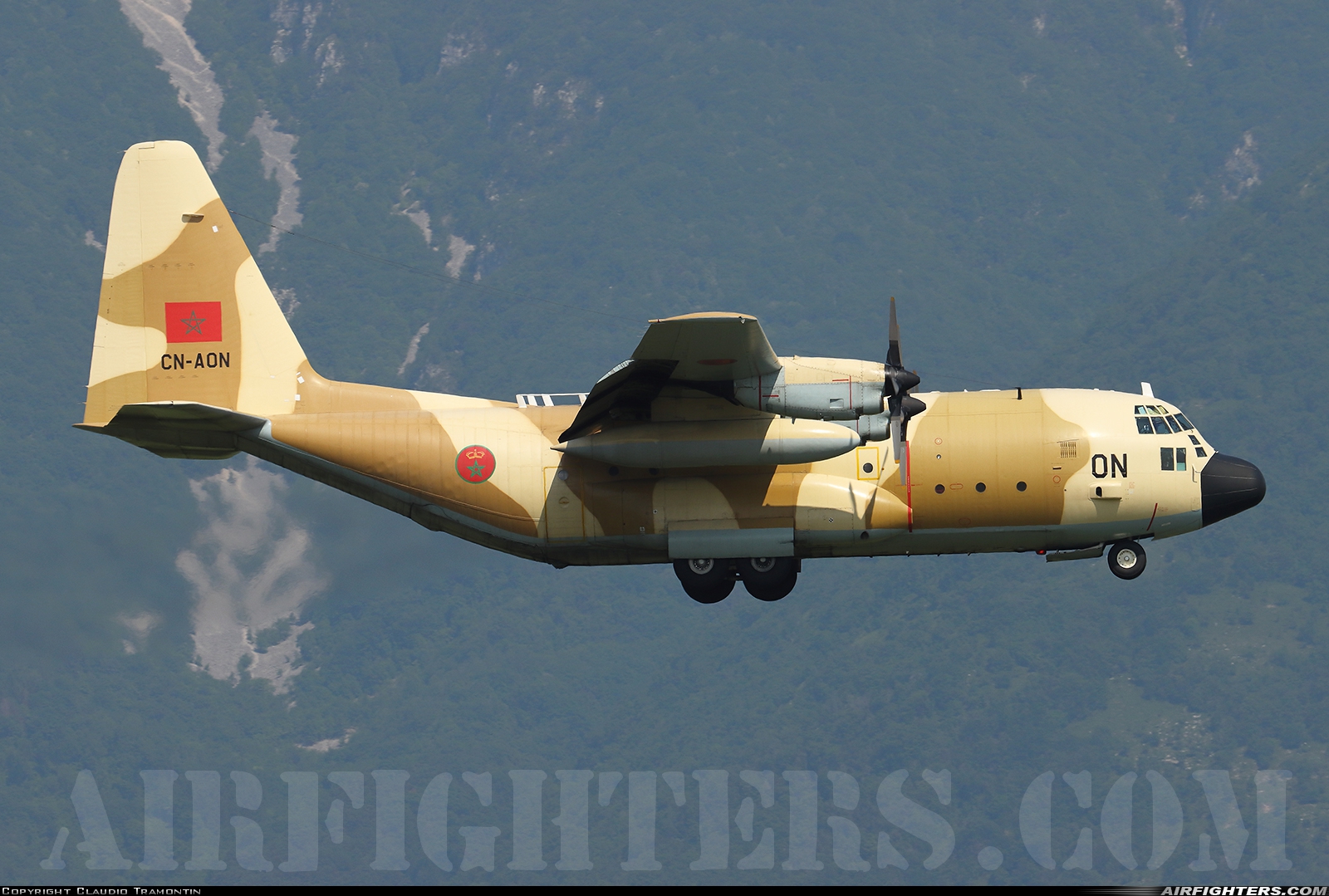 Morocco - Air Force Lockheed C-130H Hercules (L-382) CN-AON at Aviano (- Pagliano e Gori) (AVB / LIPA), Italy