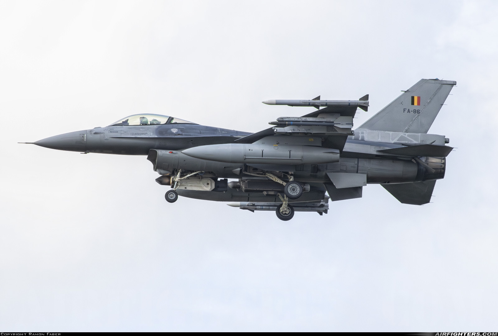 Belgium - Air Force General Dynamics F-16AM Fighting Falcon FA-86 at Leeuwarden (LWR / EHLW), Netherlands