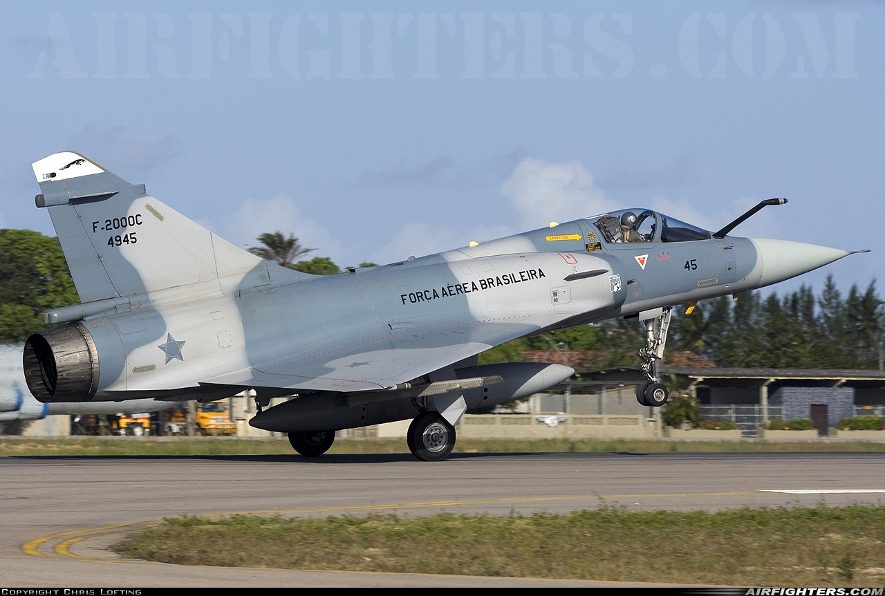 Brazil - Air Force Dassault Mirage F-2000C (Mirage 2000C) 4945 at Natal - Augusto Severo (NAT / SBNT), Brazil