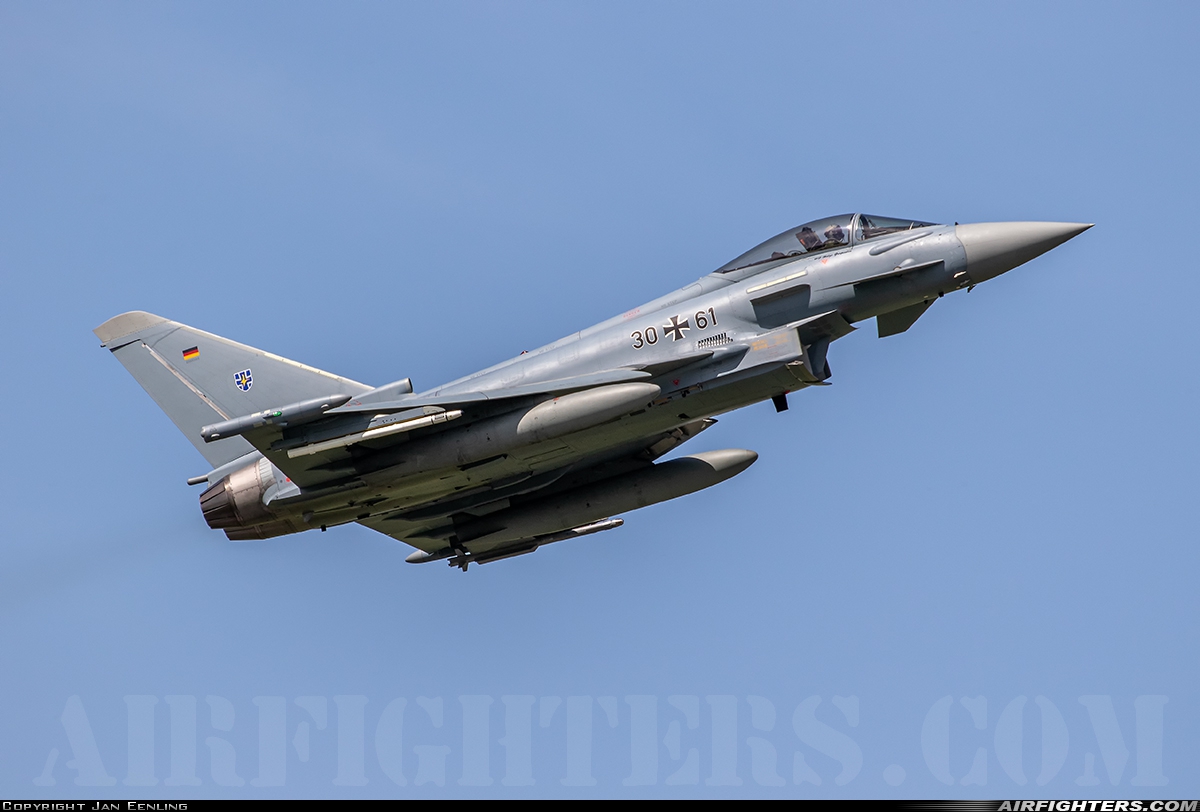Germany - Air Force Eurofighter EF-2000 Typhoon S 30+61 at Rostock - Laage (RLG / ETNL), Germany
