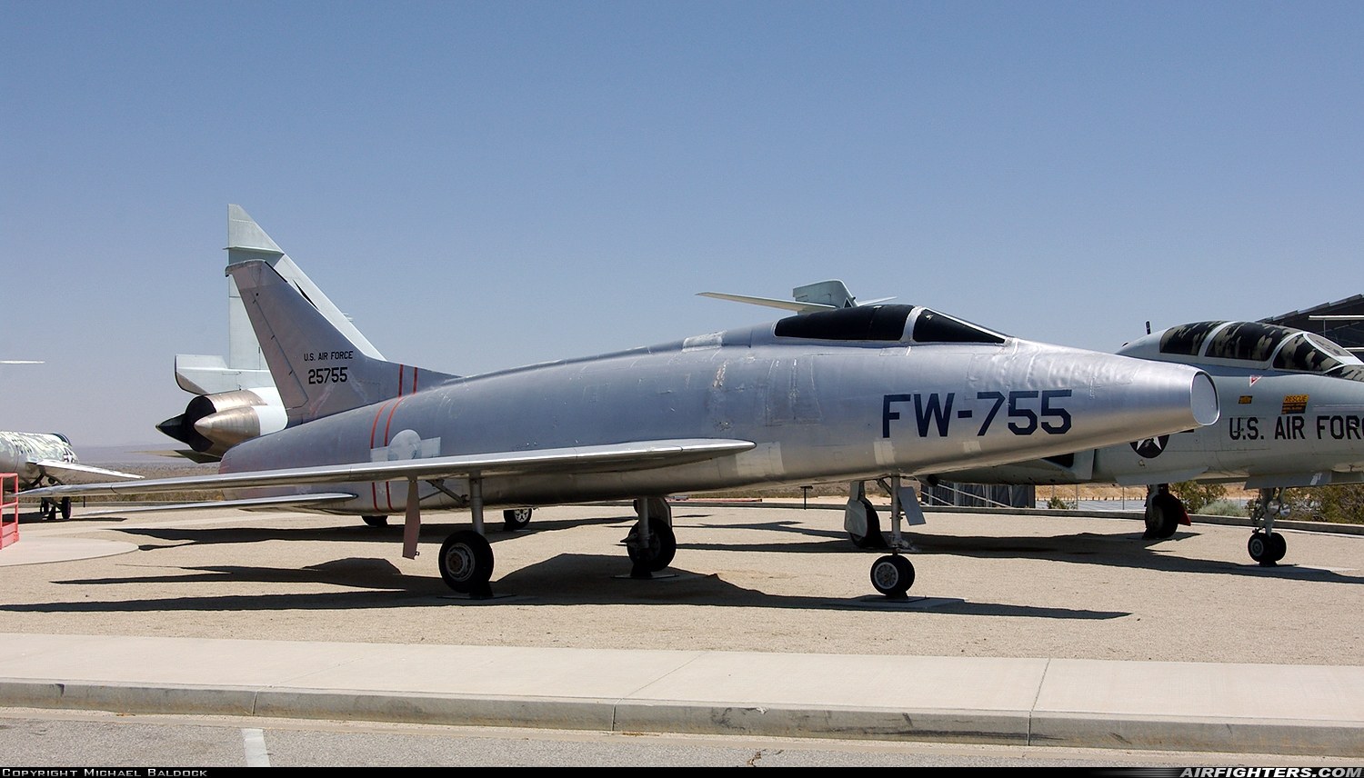 USA - Air Force North American YF-100A Super Sabre 52-5755 at Edwards - AFB (EDW / KEDW), USA