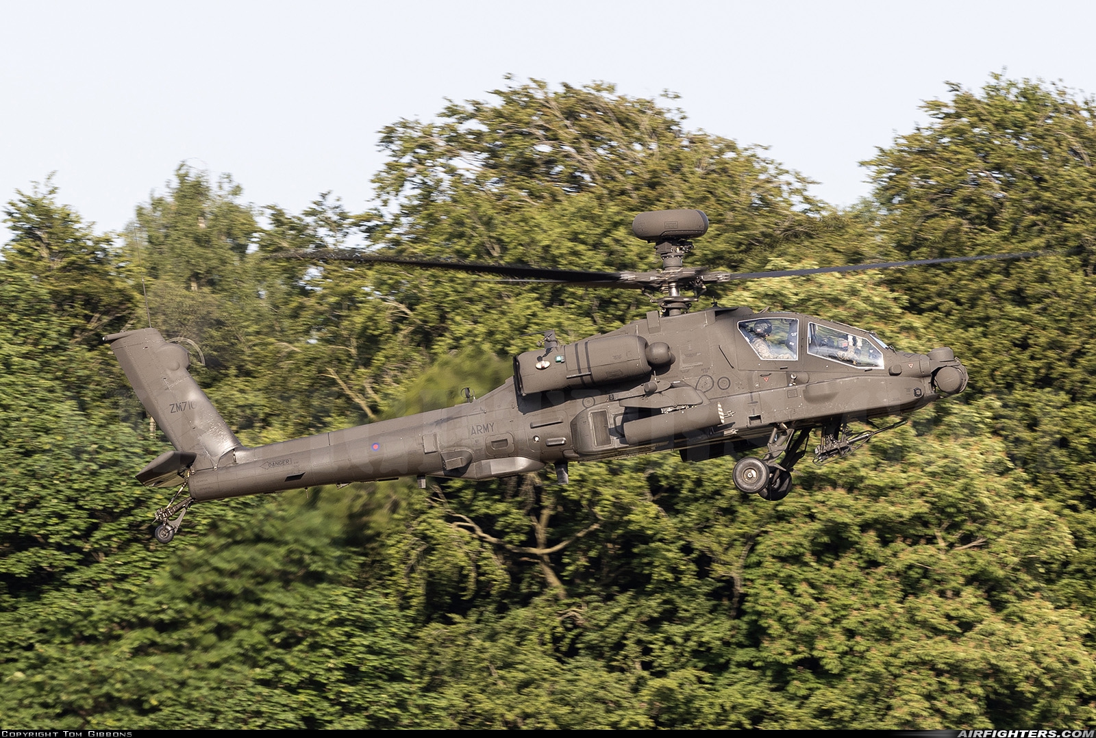 UK - Army Boeing AH-64E Apache Guardian ZM710 at Balado Park Airfield, UK