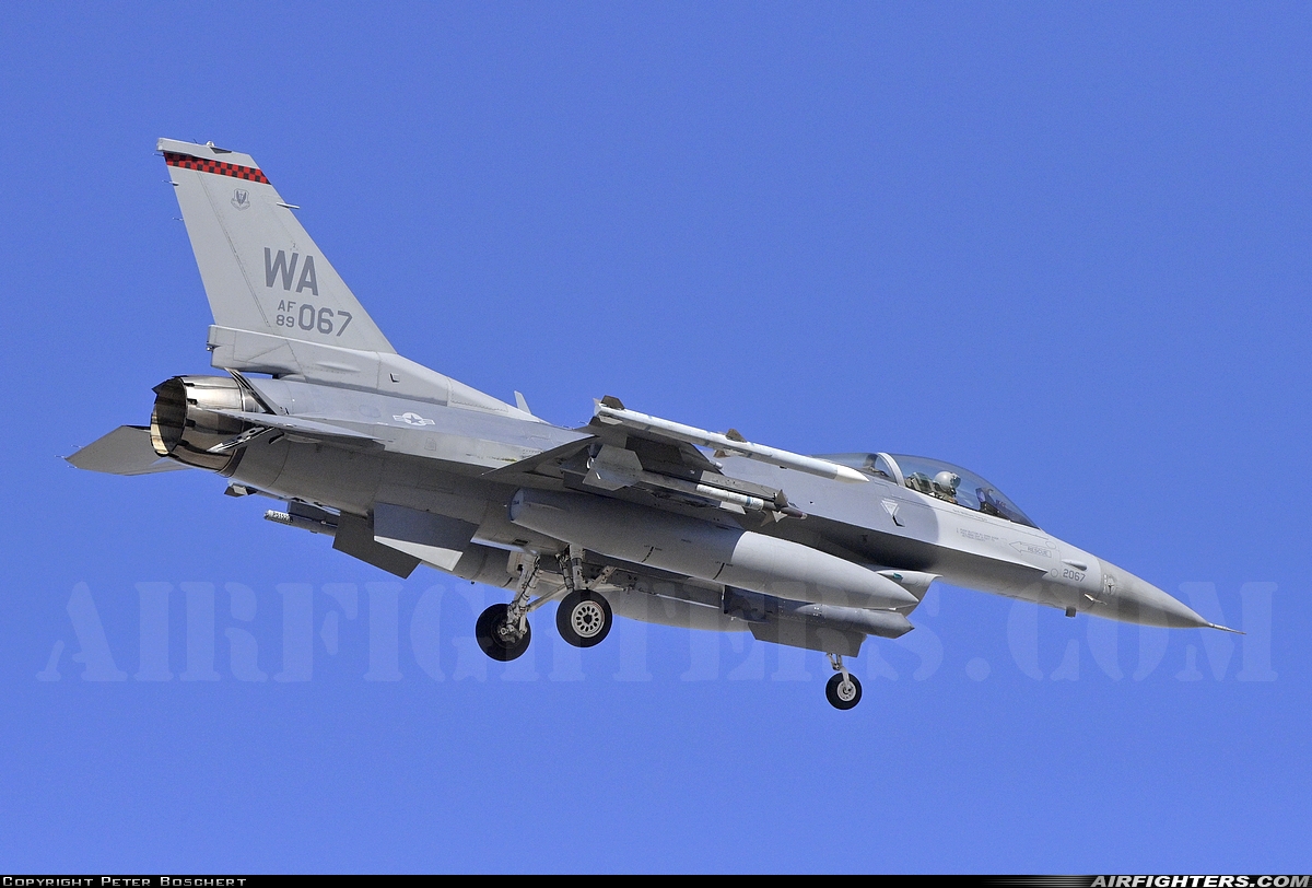 USA - Air Force General Dynamics F-16C Fighting Falcon 89-2067 at Las Vegas - Nellis AFB (LSV / KLSV), USA