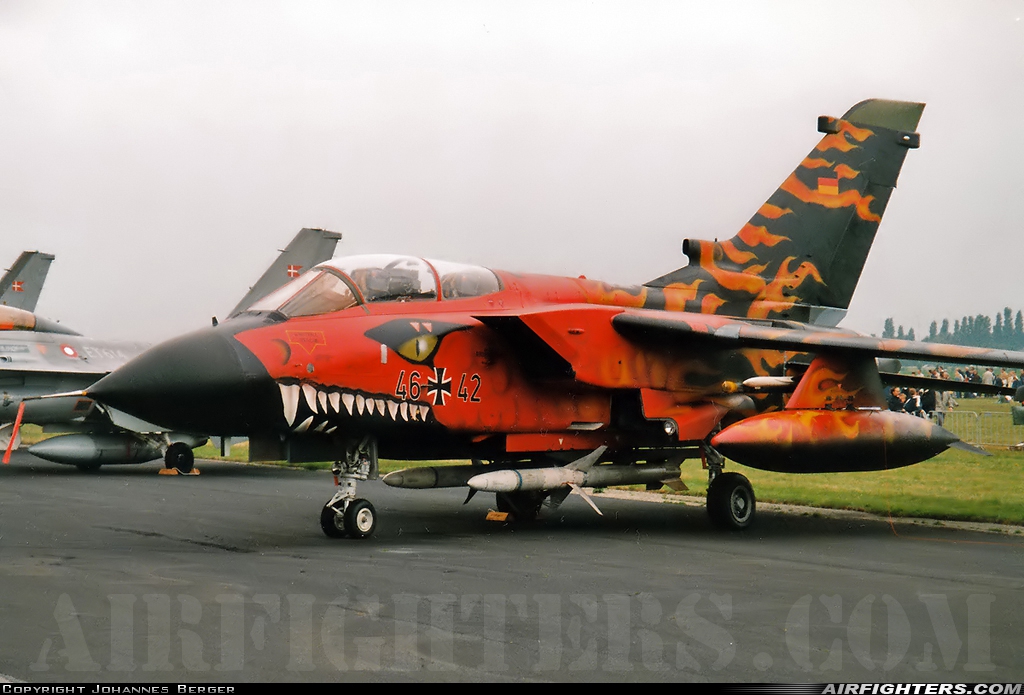 Germany - Air Force Panavia Tornado ECR 46+42 at Breda - Gilze-Rijen (GLZ / EHGR), Netherlands