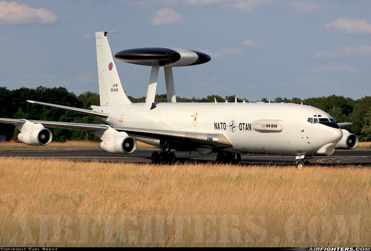 Luxembourg - NATO Boeing E-3A Sentry (707-300) LX-N90442 at Geilenkirchen (GKE / ETNG), Germany
