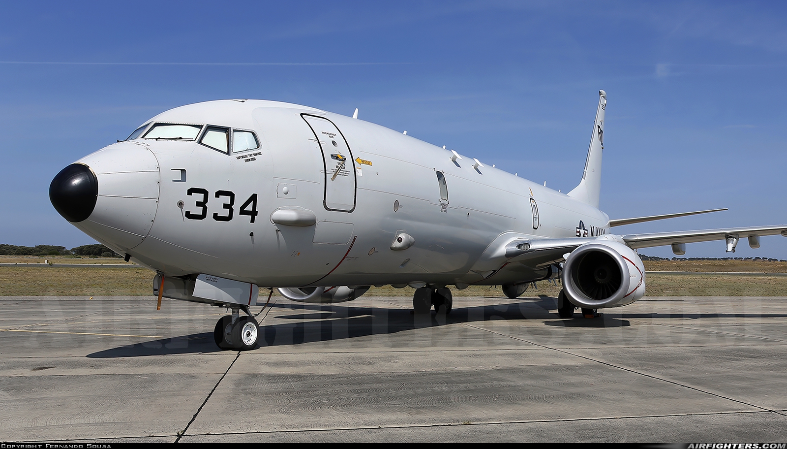 USA - Navy Boeing P-8A Poseidon (737-800ERX) 169334 at Beja (BA11) (LPBJ), Portugal
