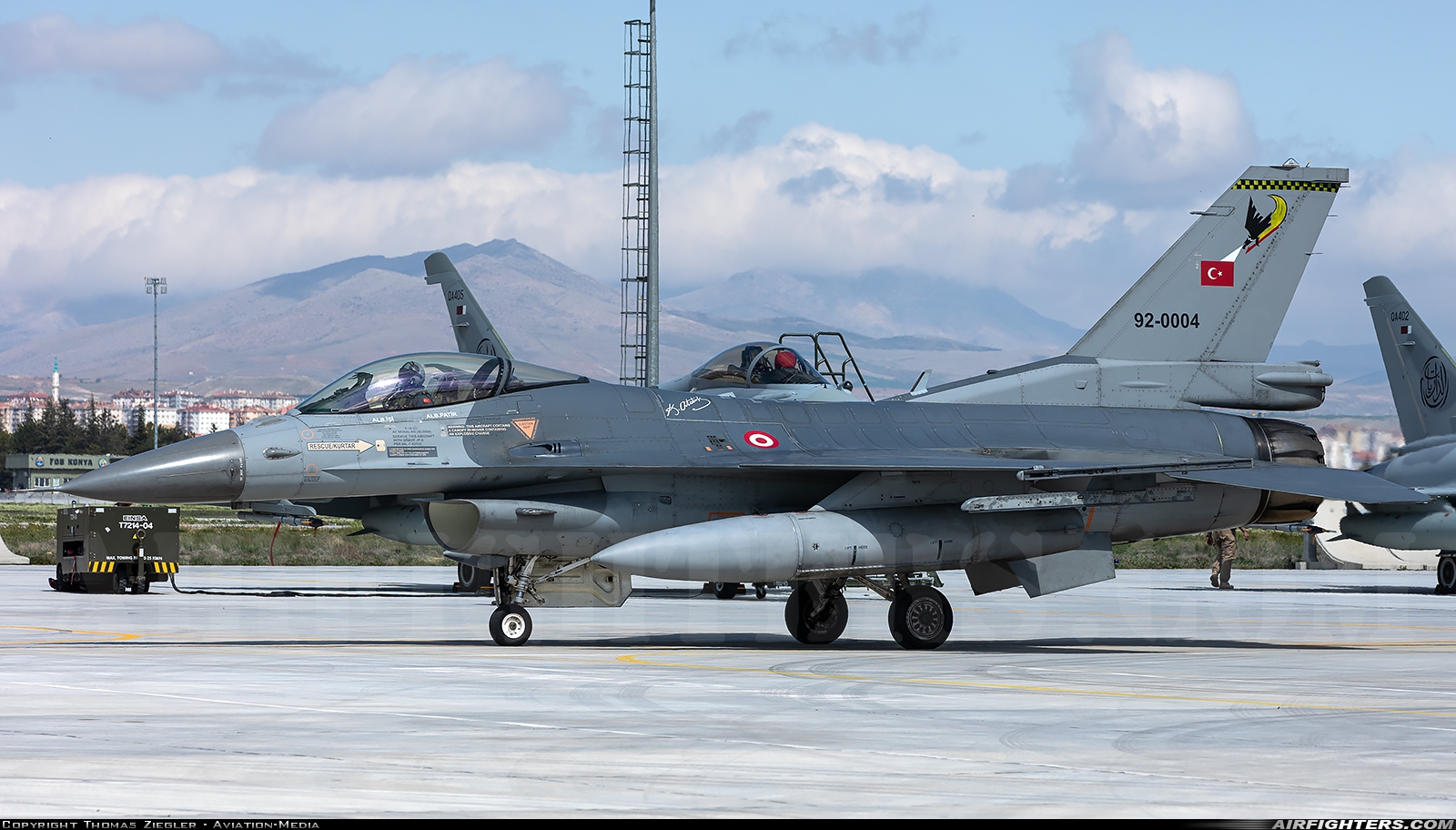 Türkiye - Air Force General Dynamics F-16C Fighting Falcon 92-0004 at Konya (KYA / LTAN), Türkiye