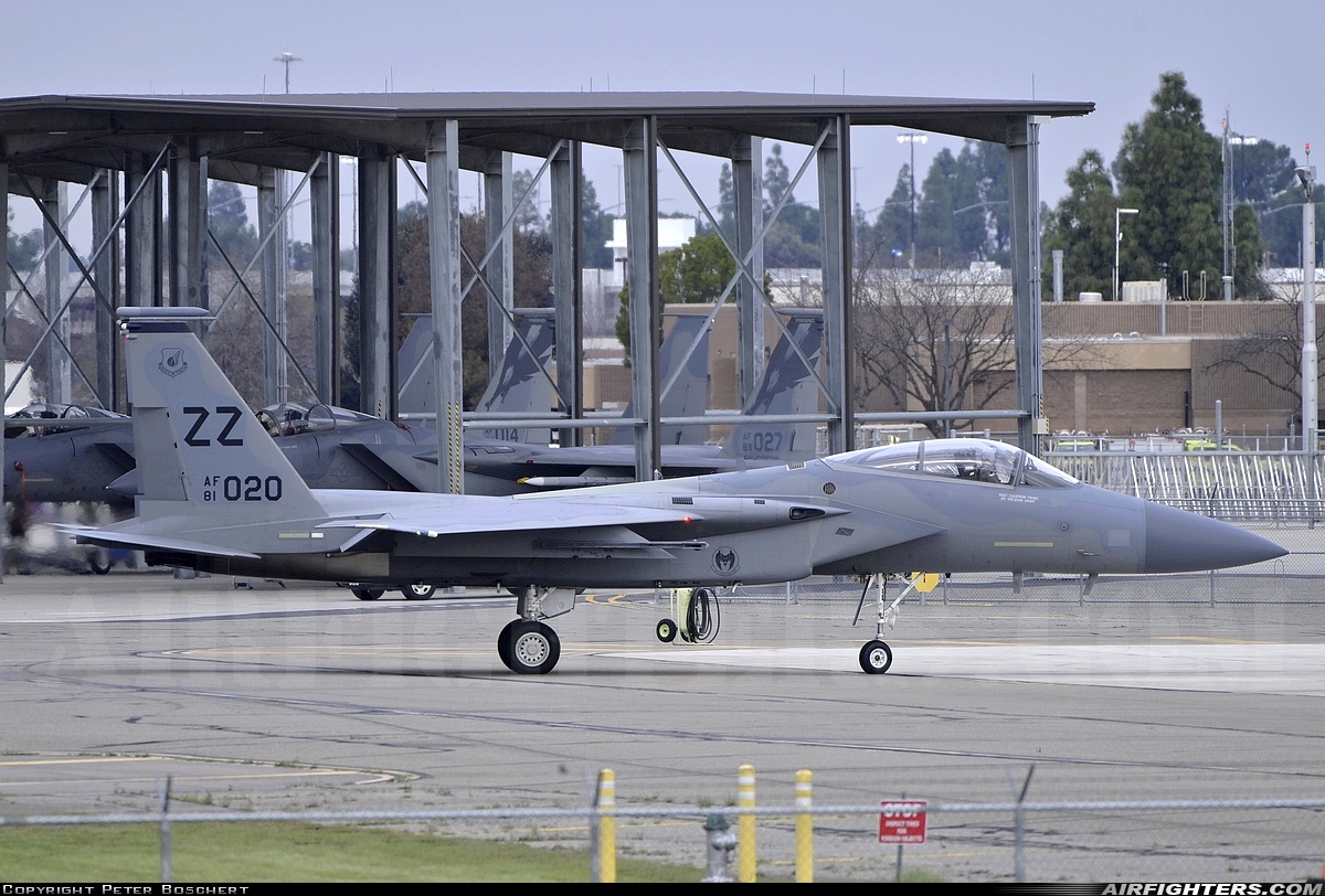 USA - Air Force McDonnell Douglas F-15C Eagle 81-0020 at Fresno - Yosemite International (Air Terminal) (FAT / KFAT), USA