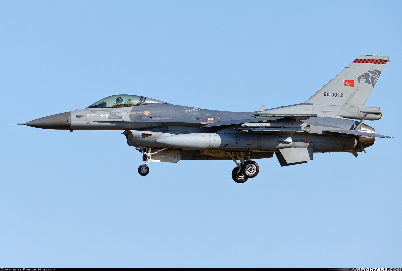 Türkiye - Air Force General Dynamics F-16C Fighting Falcon 90-0012 at Schleswig (- Jagel) (WBG / ETNS), Germany