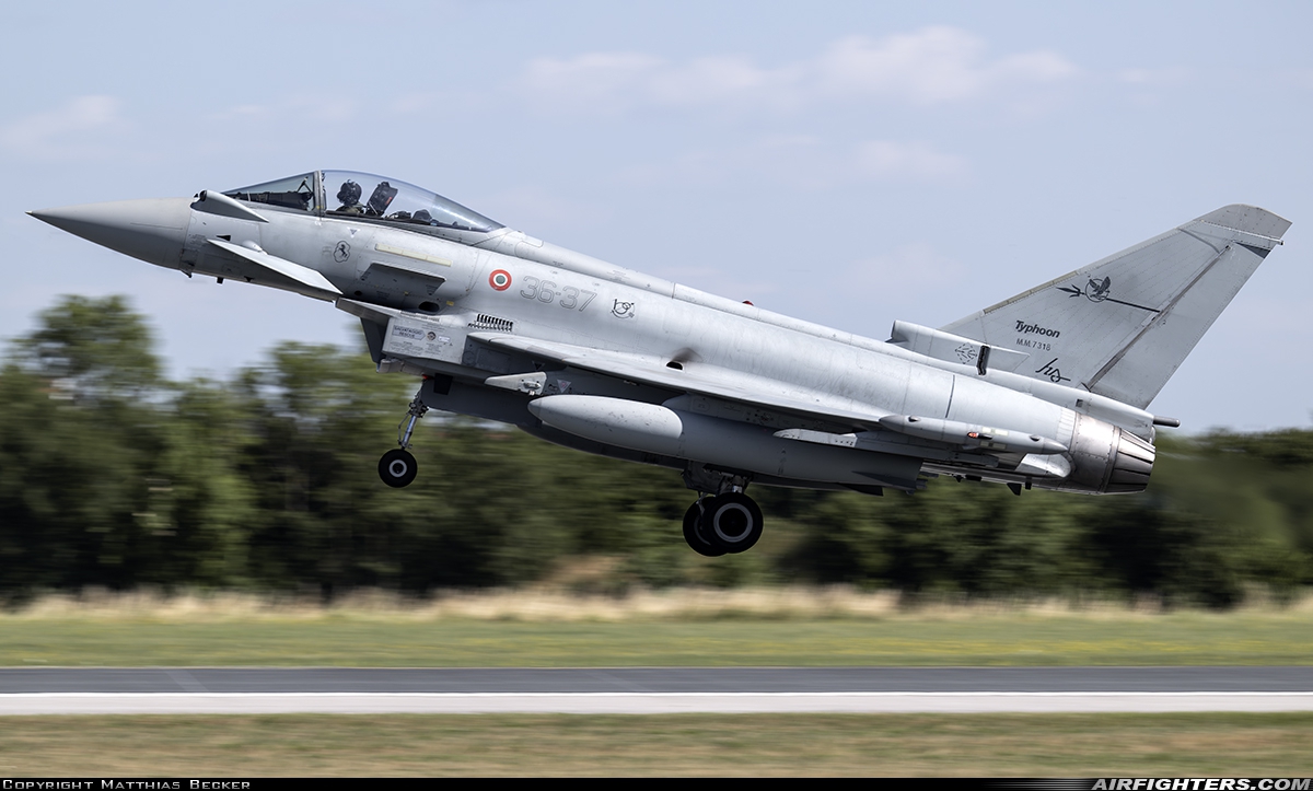 Italy - Air Force Eurofighter F-2000A Typhoon (EF-2000S) MM7318 at Neuburg - Zell (ETSN), Germany