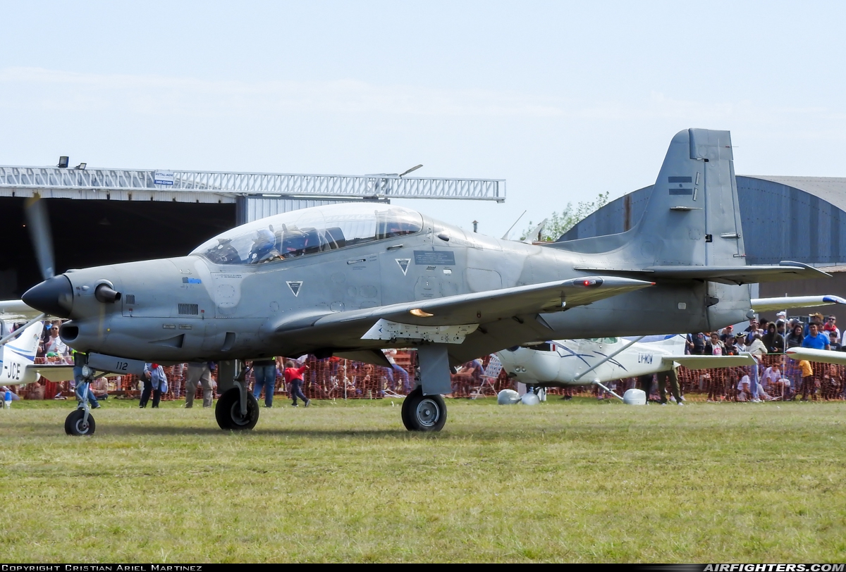 Argentina - Air Force Embraer EMB-312A Tucano A-112 at Reconquista (RCQ / SATR), Argentina