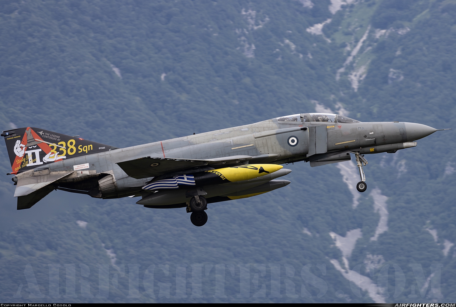 Greece - Air Force McDonnell Douglas F-4E AUP Phantom II 01503 at Aviano (- Pagliano e Gori) (AVB / LIPA), Italy