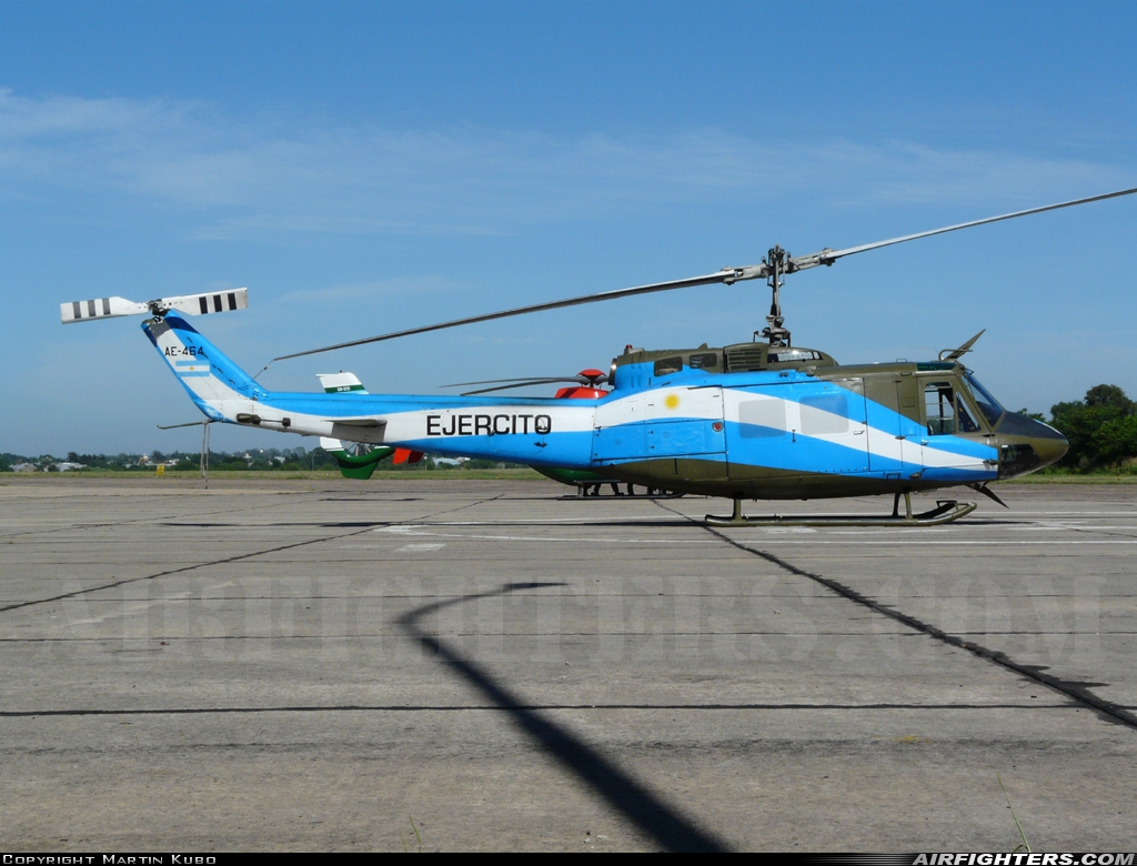 Argentina - Army Bell UH-1H-II Iroquois (205) AE-464 at El Palomar (PAL / SADP), Argentina