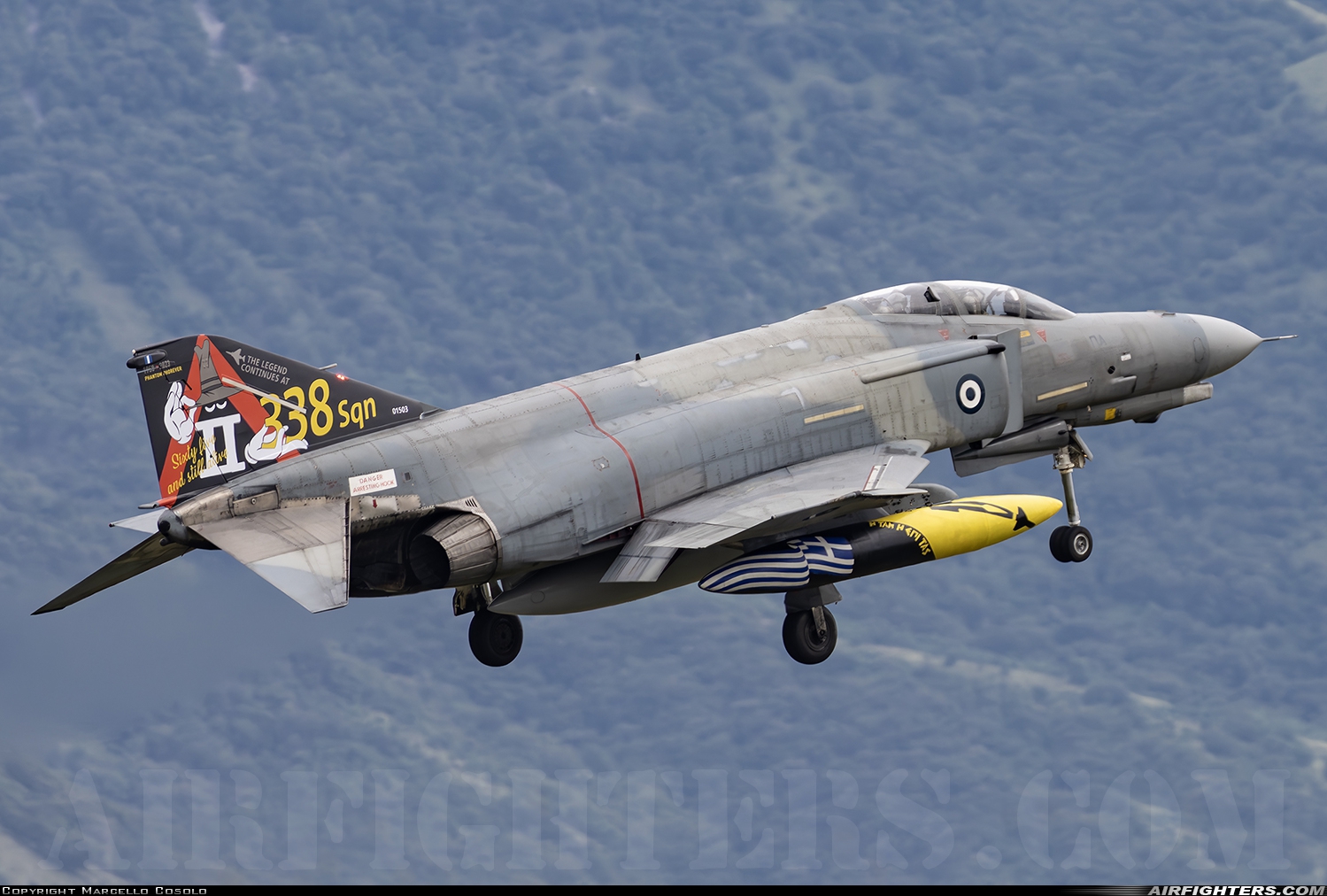 Greece - Air Force McDonnell Douglas F-4E AUP Phantom II 01503 at Aviano (- Pagliano e Gori) (AVB / LIPA), Italy