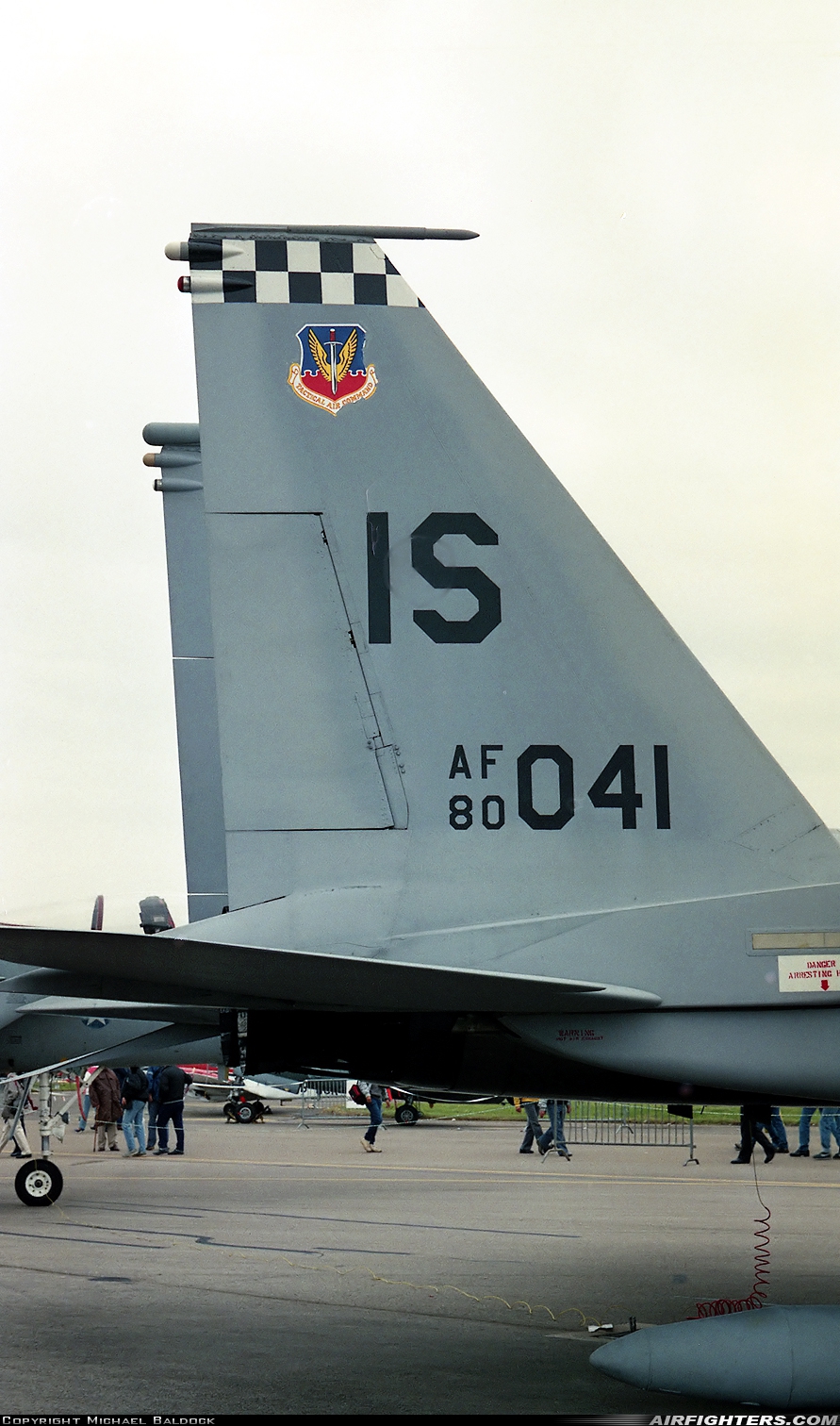 USA - Air Force McDonnell Douglas F-15C Eagle 80-0041 at Fairford (FFD / EGVA), UK