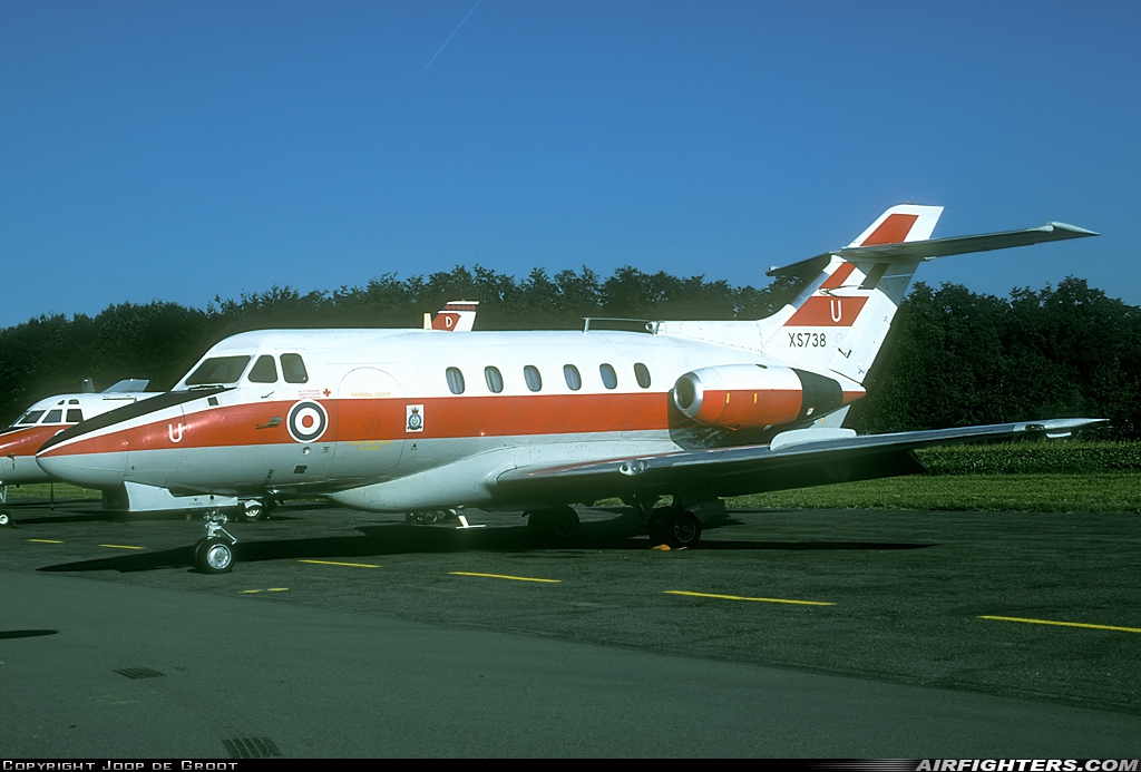 UK - Air Force Hawker Siddeley HS-125-2 Dominie T1 XS738 at St. Truiden (- Brustem) (EBST), Belgium