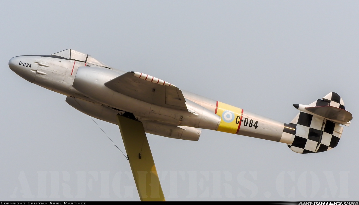 Argentina - Air Force Gloster Meteor F.4 C-084 at Resistencia (RES / SARE), Argentina