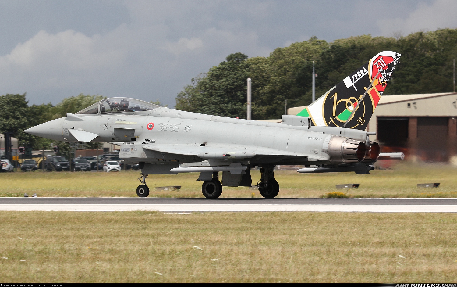 Italy - Air Force Eurofighter F-2000A Typhoon (EF-2000S) MM7352 at Fairford (FFD / EGVA), UK