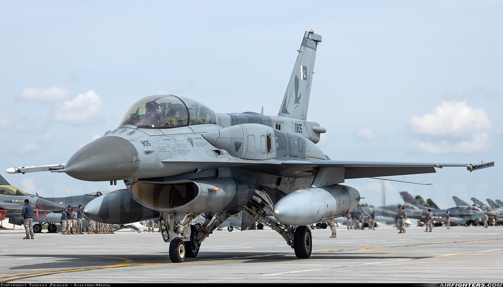Pakistan - Air Force General Dynamics F-16D Fighting Falcon 10805 at Konya (KYA / LTAN), Türkiye