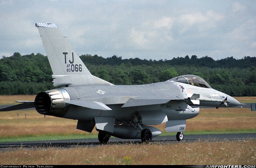 USA - Air Force General Dynamics F-16A Fighting Falcon 83-1066 at Utrecht - Soesterberg (UTC / EHSB), Netherlands