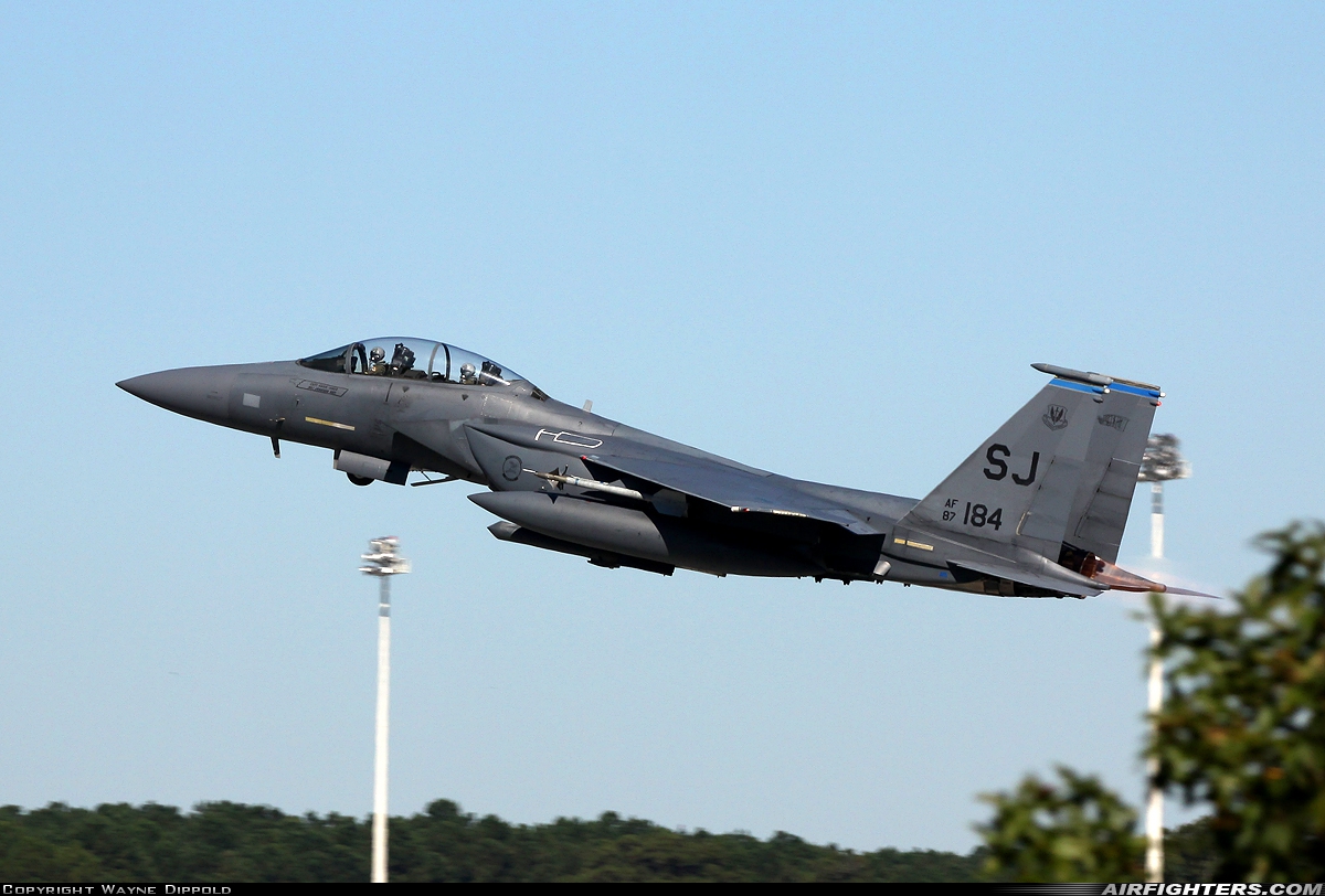 USA - Air Force McDonnell Douglas F-15E Strike Eagle 87-0184 at Goldsboro - Seymour Johnson AFB (GSB / KGSB), USA