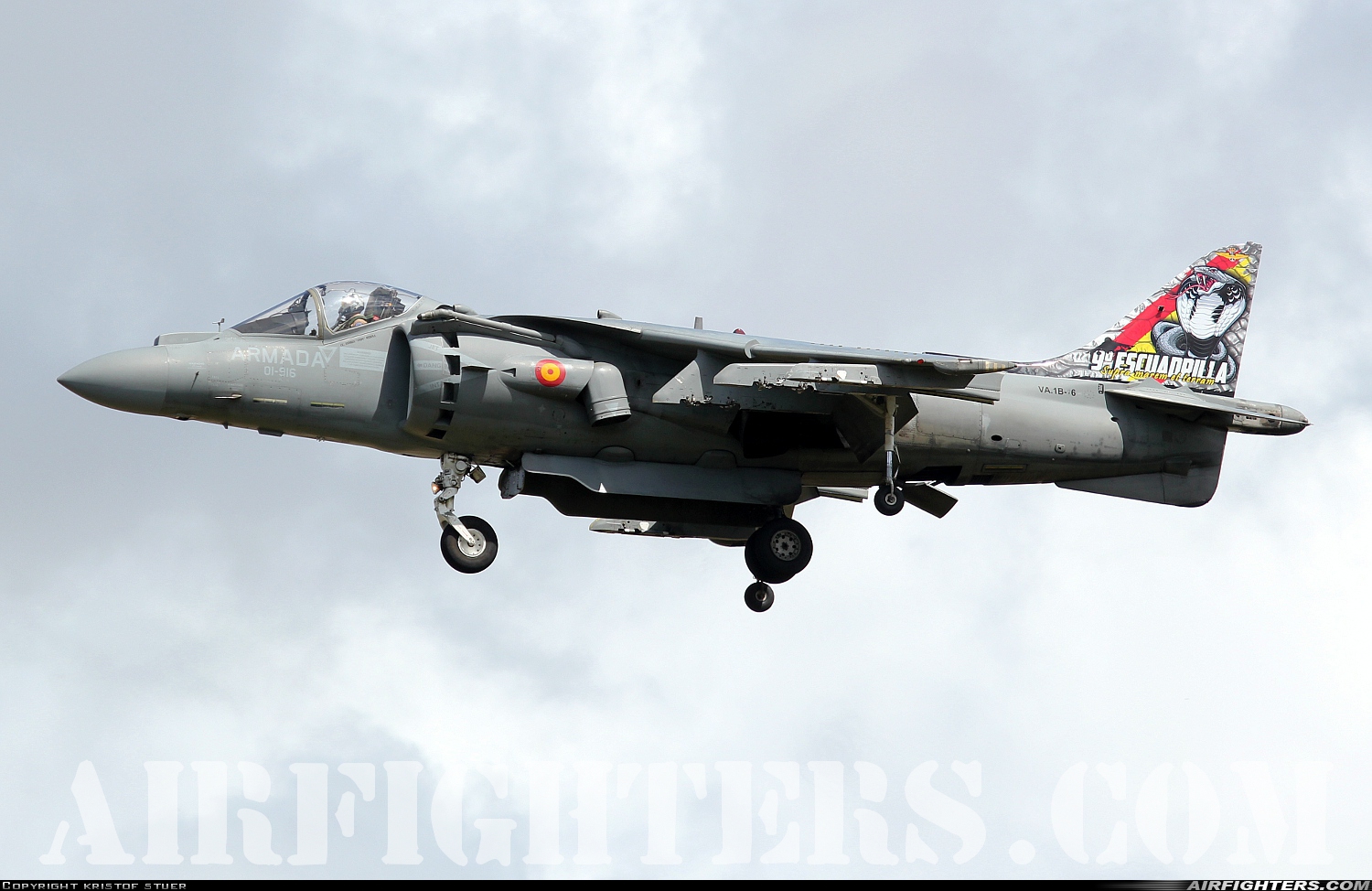 Spain - Navy McDonnell Douglas EAV-8B+ Harrier II VA.1B-26 at Fairford (FFD / EGVA), UK