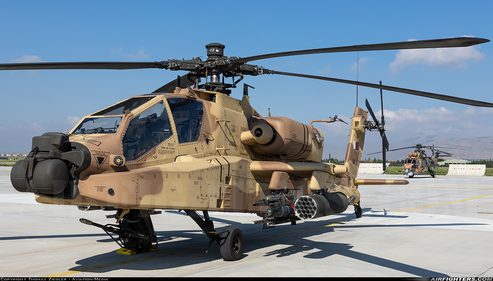 Qatar - Emiri Air Force Boeing AH-64E Apache Guardian QA115 at Konya (KYA / LTAN), Türkiye