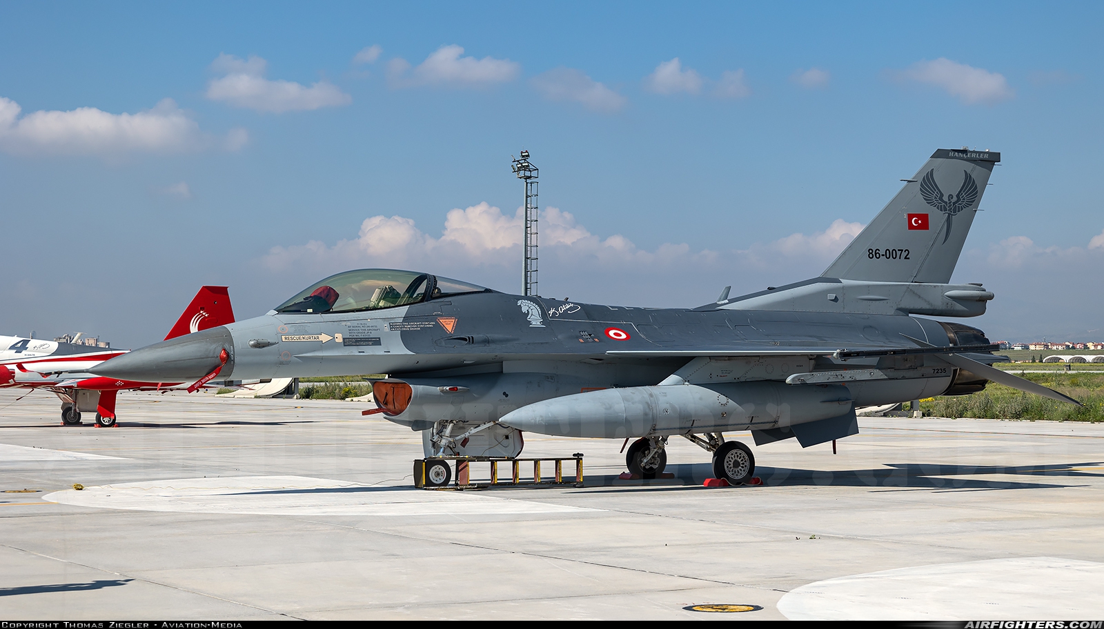 Türkiye - Air Force General Dynamics F-16C Fighting Falcon 86-0072 at Konya (KYA / LTAN), Türkiye