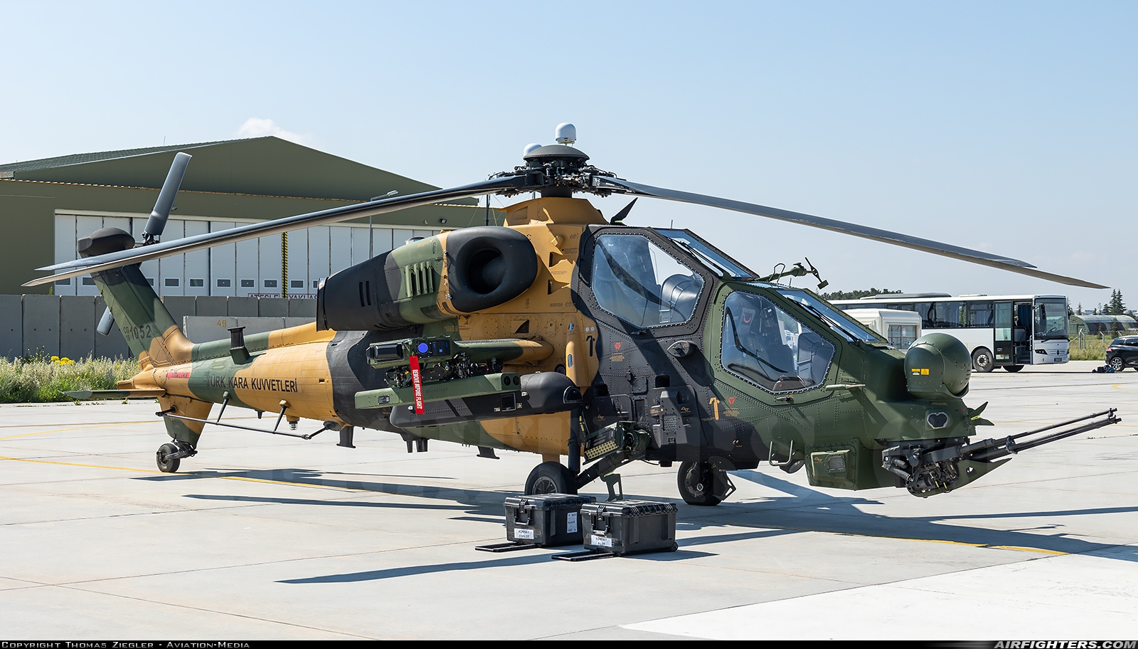 Türkiye - Army Agusta Westland / TAI T-129B ATAK 18-1052 at Konya (KYA / LTAN), Türkiye